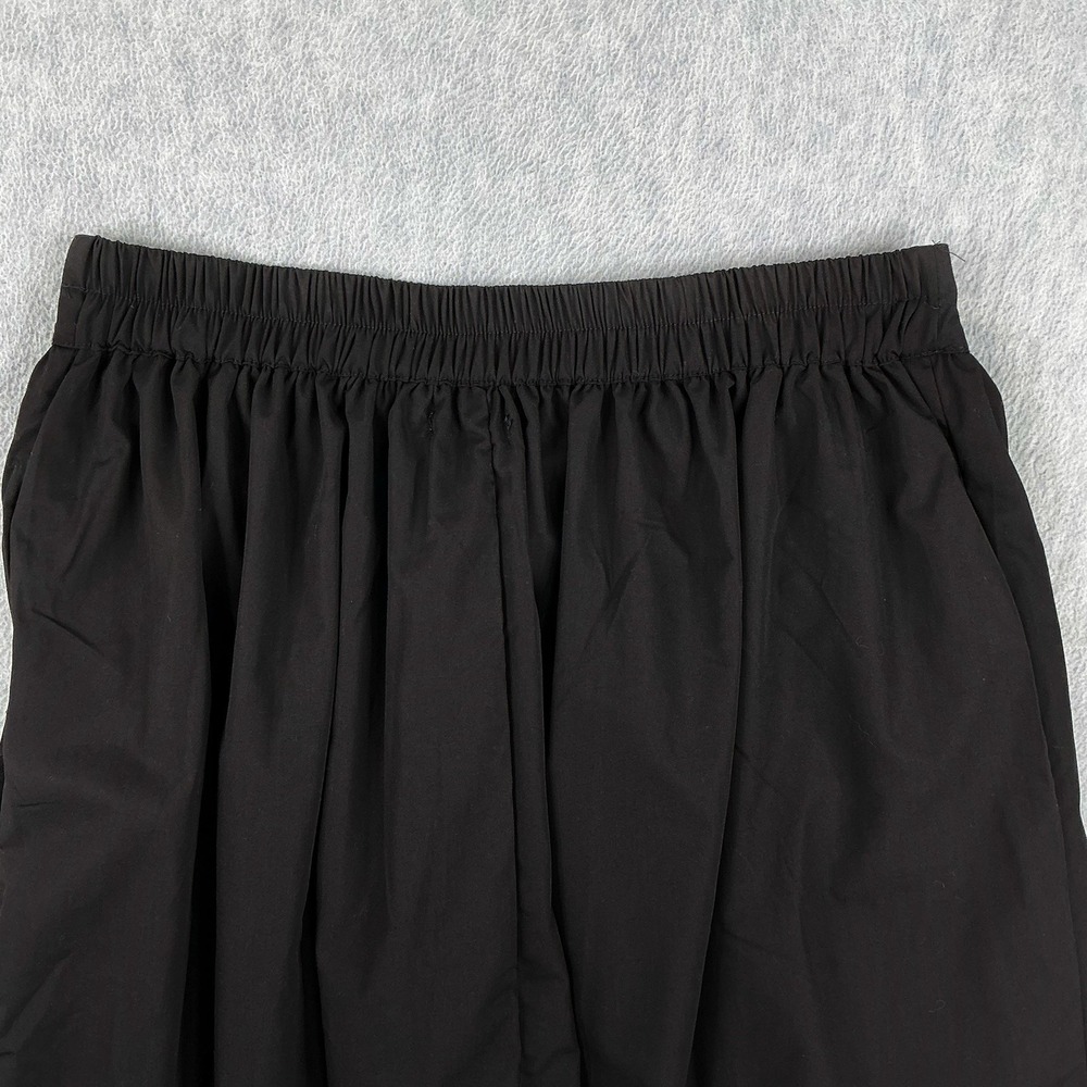 J Gee Skirt Women Medium (28x30) Black Cotton Blend Midi Bubble Hem NWT - Picture 6 of 7